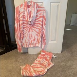 NWOT, Style & Co. Pink Long Sleeve Relaxed Jumpsuit